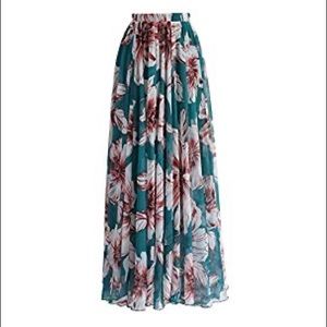 Summer Boho Maxi Skirt, waist is stretchy